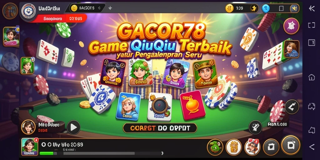 Tampilan menarik dan gameplay seru dari GACOR78 QiuQiu.