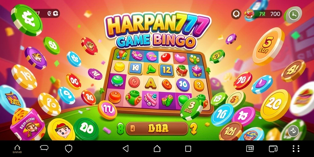 Tampilan menarik dari gameplay Bingo di HARAPAN777.