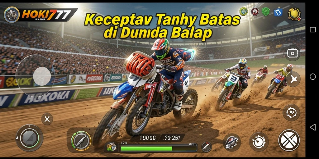 Tampilan gameplay HOKI777 yang penuh adrenalin dan kecepatan.