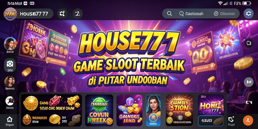 Tampilan gameplay menarik dari game Slot HOUSE777.
