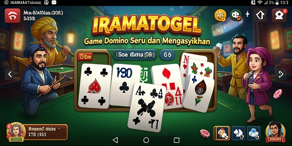 Tampilan seru gameplay domino di IRAMATOGEL.