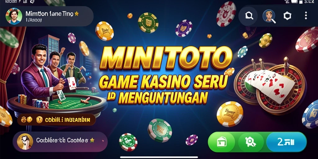 Tampilan menarik dari gameplay MINITOTO di Kasino.