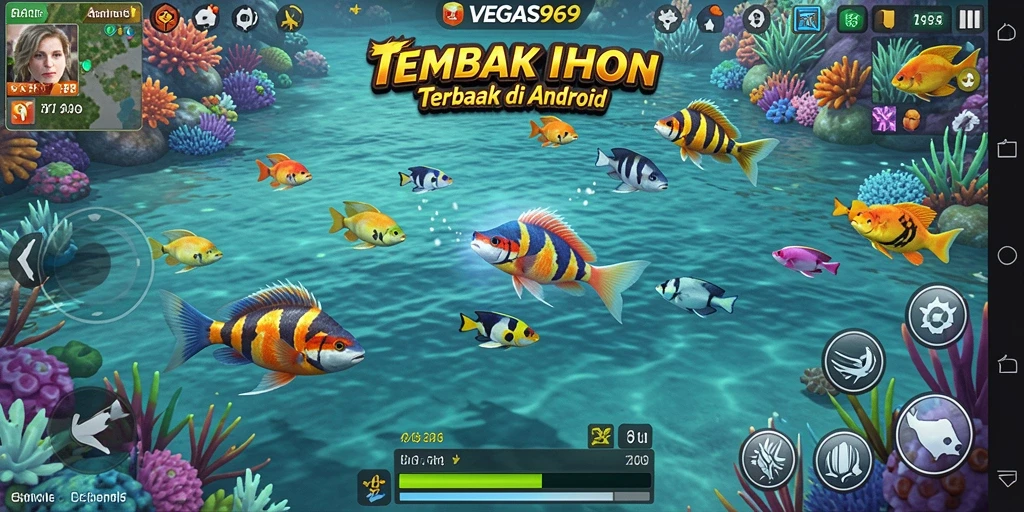 Screenshot dari gameplay VEGAS969 menampilkan aksi tembak ikan yang mendebarkan.